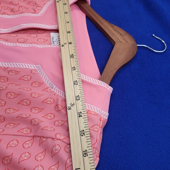Cabana Life x Talbots Pink Tunic Bathing Suit Cover Up Swim Dress Resortwear L - Picture 6 of 9